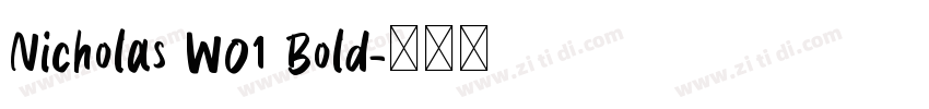 Nicholas W01 Bold字体转换